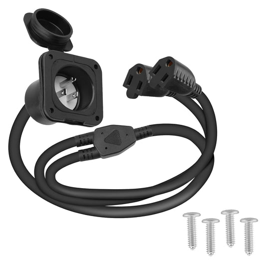 15 Amp 125V AC Power Inlet Port Plug - RVGUARD