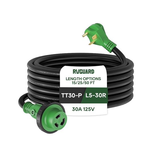 30 Amp RV Extension Cord with Locking Connector