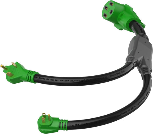 RV Y Adapter - 15A/30A to 50A