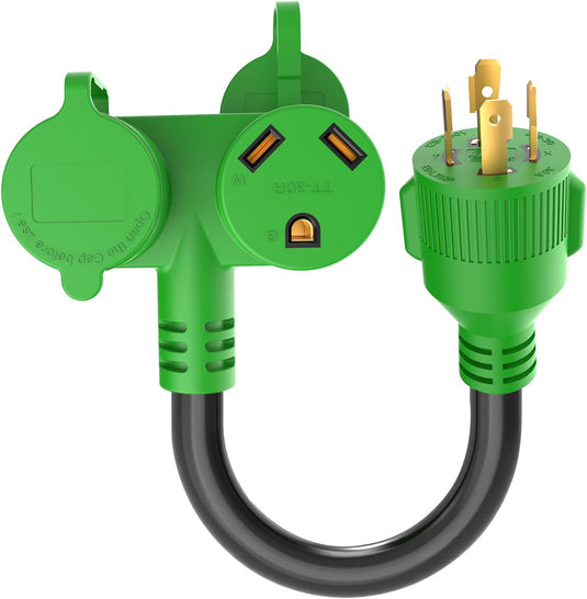 4 Prong RV Splitter Adapter - 30 Amp to 30 Amp