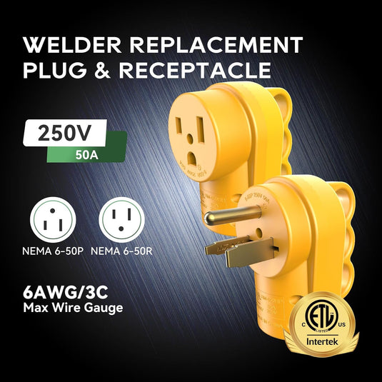 50 Amp Welder Plug - 6-50HP & 6-50HR
