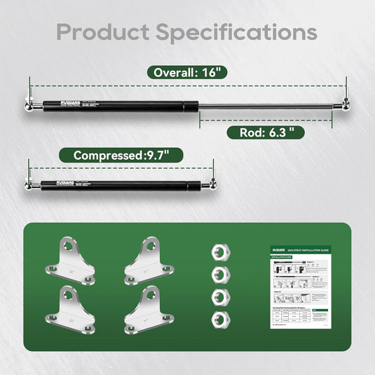 RV Gas Struts - Heavy Duty Lift Support 16inch 38lbs