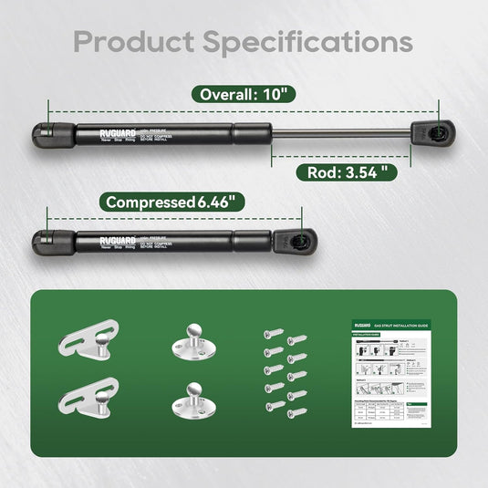 RV Gas Struts - Heavy Duty Lift Support 10inch 20lbs