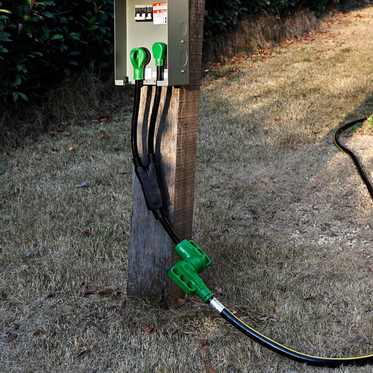 RV Y Adapter - 15A/30A to 50A