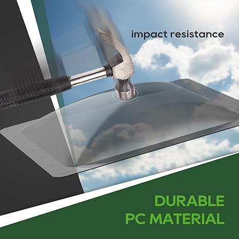 RVGUARD RV Skylight Replacement Outer Dome - Durable PC material