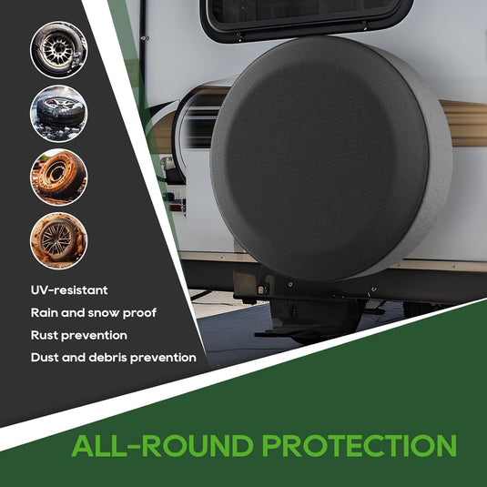 Spare Tire Cover for RV/Truck/Trailer/SUV/Jeep - RVGUARD
