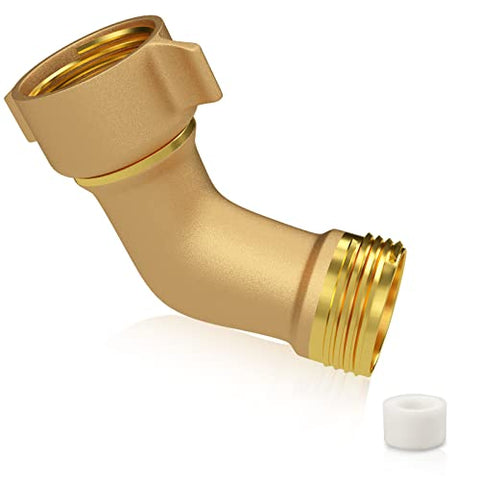 RVGUARD Elbow Water Hose Adapter, 45 Degree Garden Hose Elbow Connector, Eliminates Strain On RV Water Hose
