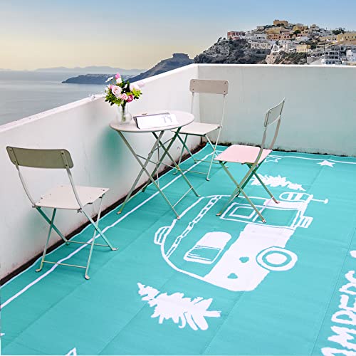 Reversible Outdoor Rugs 9 x 18 Feet - Green - RVGUARD