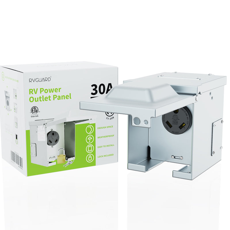 Load image into Gallery viewer, RV/EV Power Outlet Box 30 Amp 125 Volt
