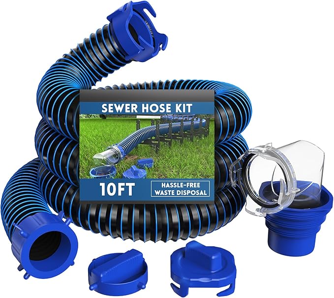 Load image into Gallery viewer, One-Piece RV Sewer Hose Kit - 3/10/15/20ft
