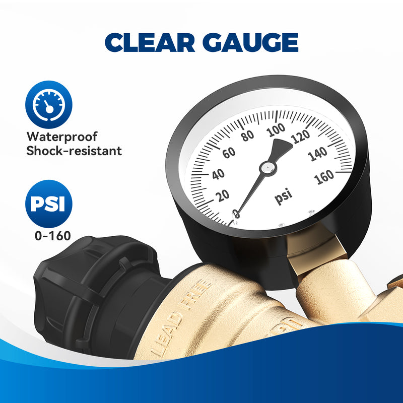 Load image into Gallery viewer, RV Water Pressure Regulator Valve with Adjustable Knob
