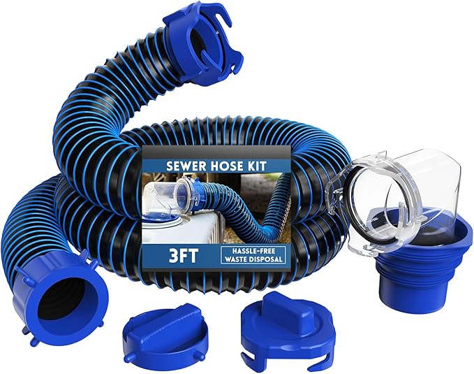Load image into Gallery viewer, One-Piece RV Sewer Hose Kit - 3/10/15/20ft
