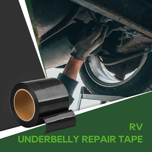 Load image into Gallery viewer, RVGUARD RV Underbelly Tape RV Underbelly Material Waterproof Repair Tape with Permanent Sealing Adhesive for RV, Camper, Travel Trailer, Tear Repair Patch (4&#39;&#39; x 50&#39;)
