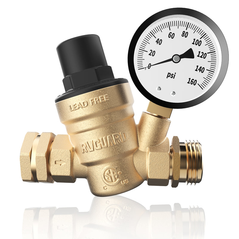 Load image into Gallery viewer, RV Water Pressure Regulator Valve with Adjustable Handle
