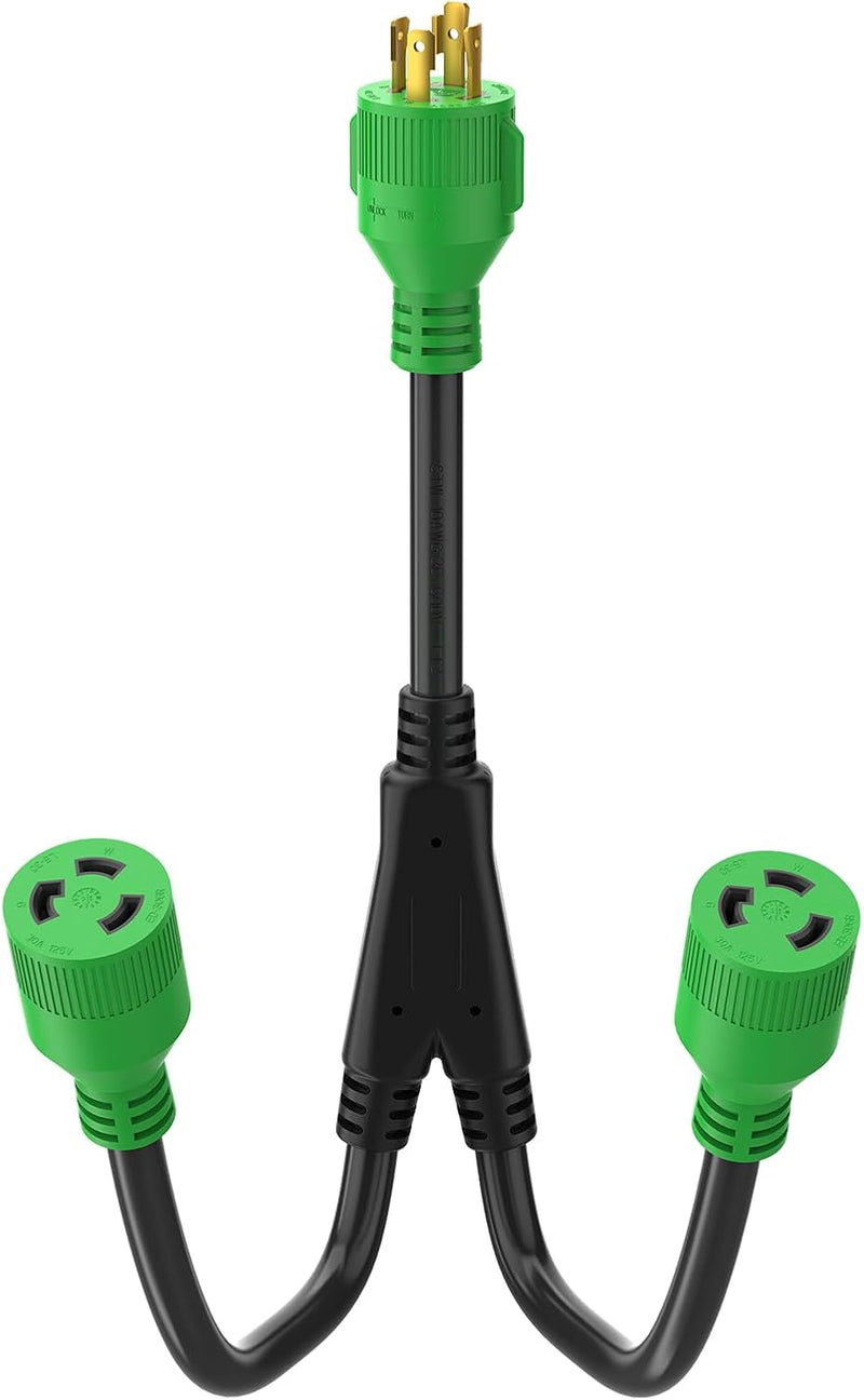 Load image into Gallery viewer, Generator Splitter Adapter - L14-30P to Dual L5-30R
