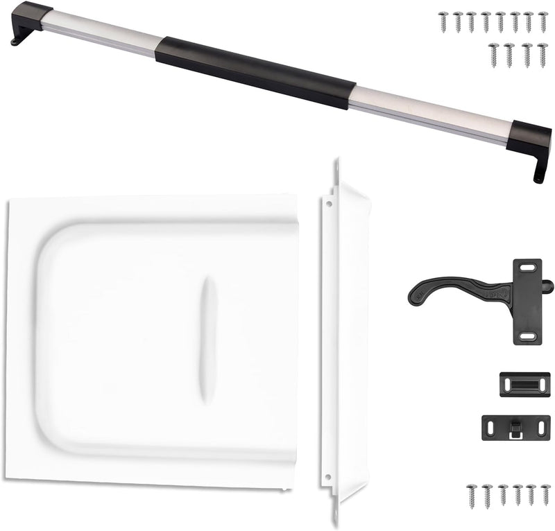 Load image into Gallery viewer, 12" RV Screen Door Slide Latch &amp; Adjustable Handle Kit
