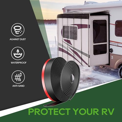 Load image into Gallery viewer, RVGUARD 40FT RV Slide Out Seal Kit，I-Shaped &amp; D-Shaped Waterproof RV Seal Replacement for RVs, Travel Trailers and 5th Wheels
