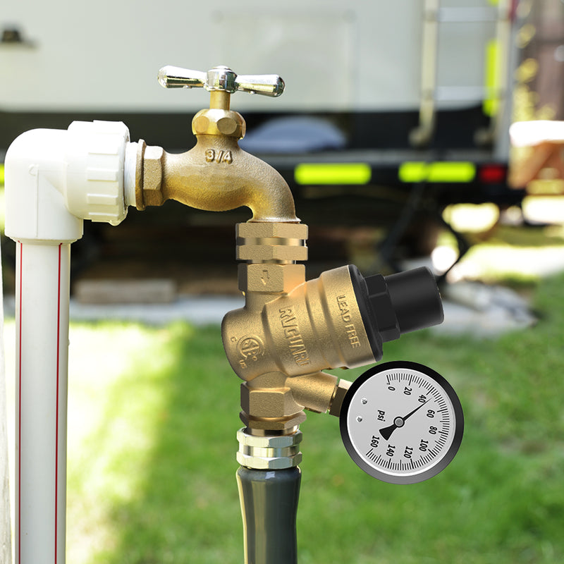Load image into Gallery viewer, RV Water Pressure Regulator Valve with Adjustable Handle
