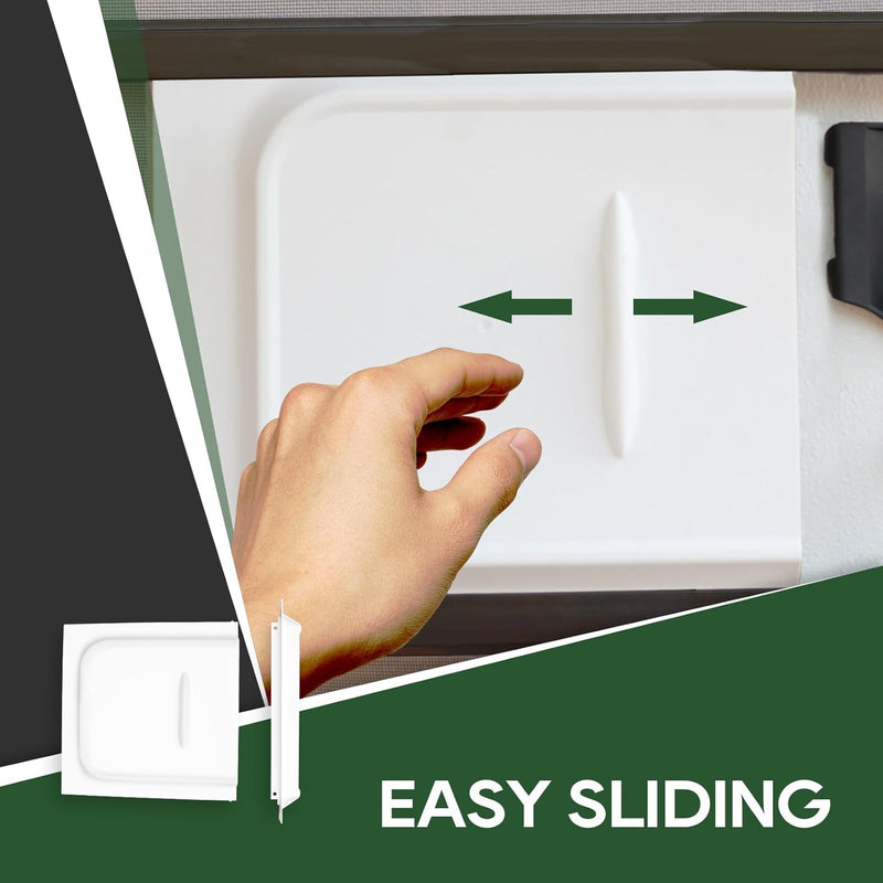 Load image into Gallery viewer, 12" RV Screen Door Slide Latch &amp; Adjustable Handle Kit
