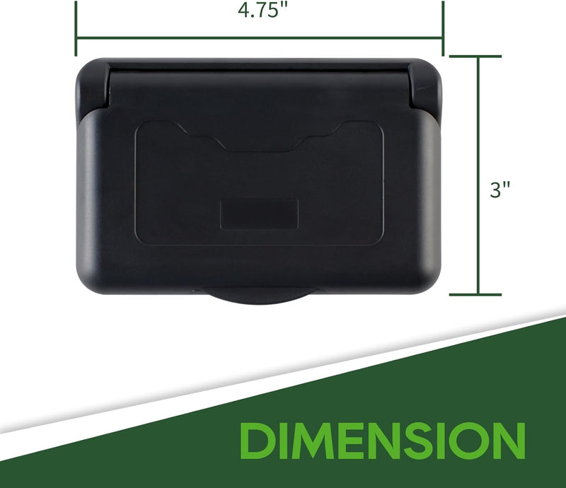 Load image into Gallery viewer, RV Weatherproof Receptacle Cover - Black
