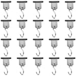 RVGUARD RV Awning Light Holder, 20 Pack, Clips Easily Slide into RV Awning Roller Bar Channel, Each Hook can Support 15 lbs