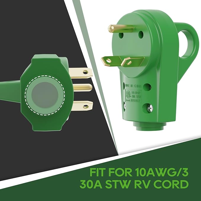 Load image into Gallery viewer, RV Replacement Male Plug 125V 30 Amp

