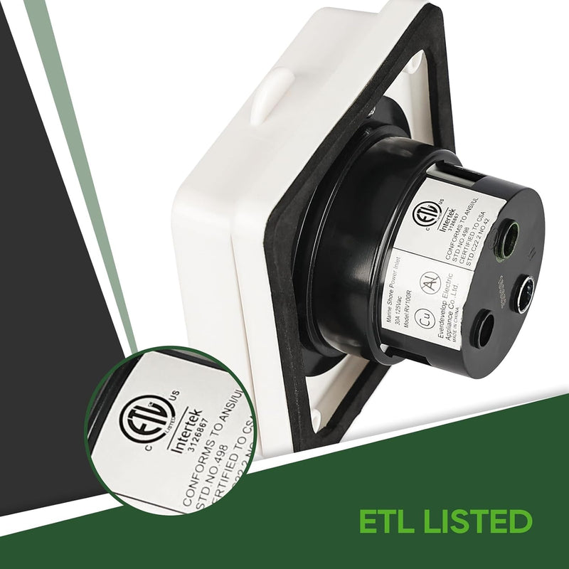 Load image into Gallery viewer, 30A RV Power Inlet –  L5-30P
