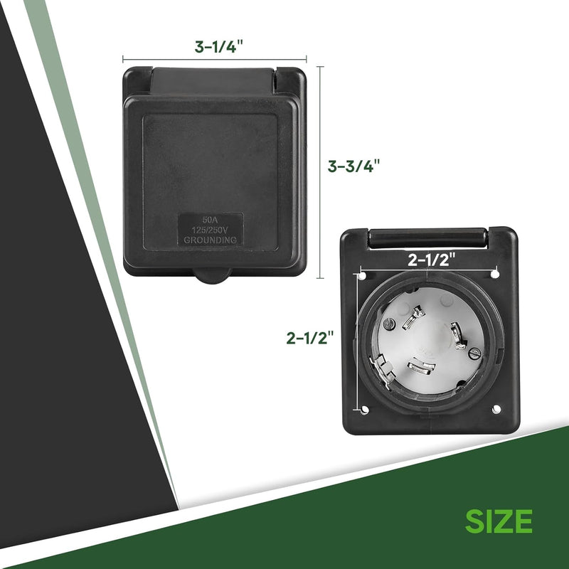Load image into Gallery viewer, 50A RV Power Inlet – SS2-50P
