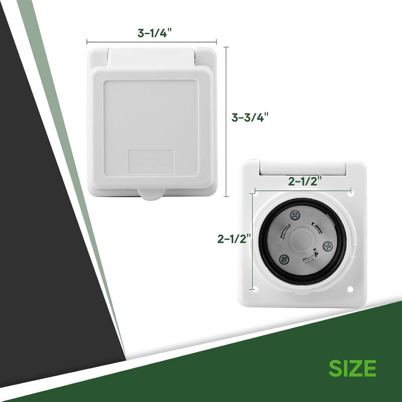 Load image into Gallery viewer, 30A RV Power Inlet –  L5-30P
