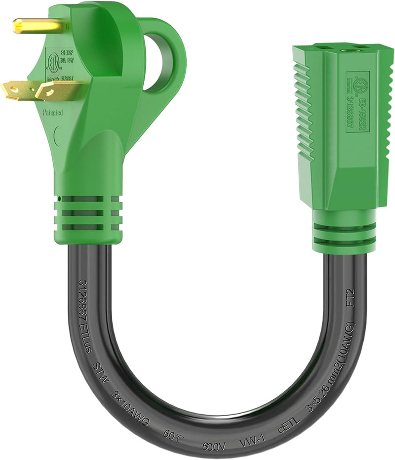 Load image into Gallery viewer, 30 Amp to 15 Amp RV Power Adapter Cord
