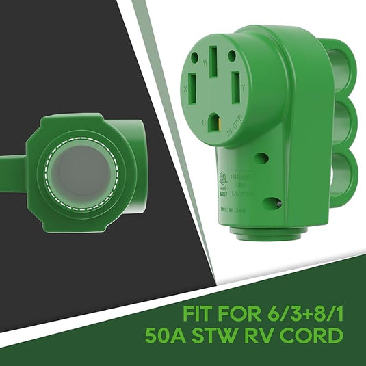 RV Replacement Female Plug 125/250V 50 Amp