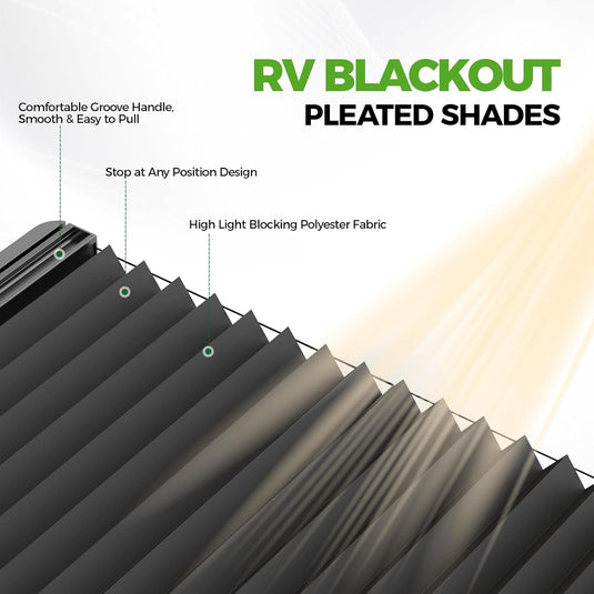 All-in-One RV Door Window with Sliding Shade - 15.7" x 24.7"