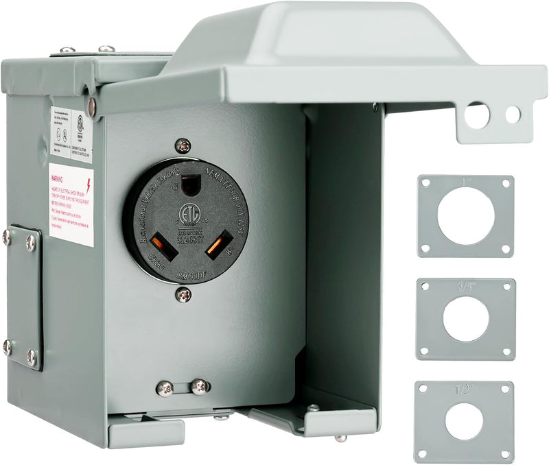 Load image into Gallery viewer, 125 Volt 30 Amp  RV Outlet Box - TT-30R
