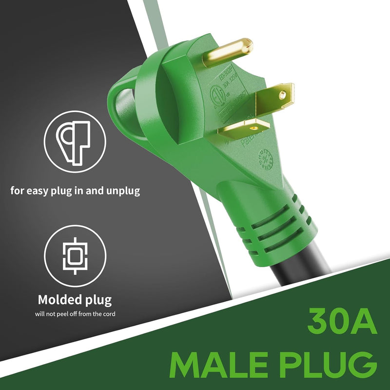 Load image into Gallery viewer, 30 Amp to 30 Amp Generator Adapter Cord
