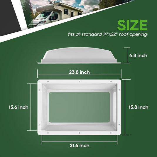 RV Skylight Bundle - 14"x22"