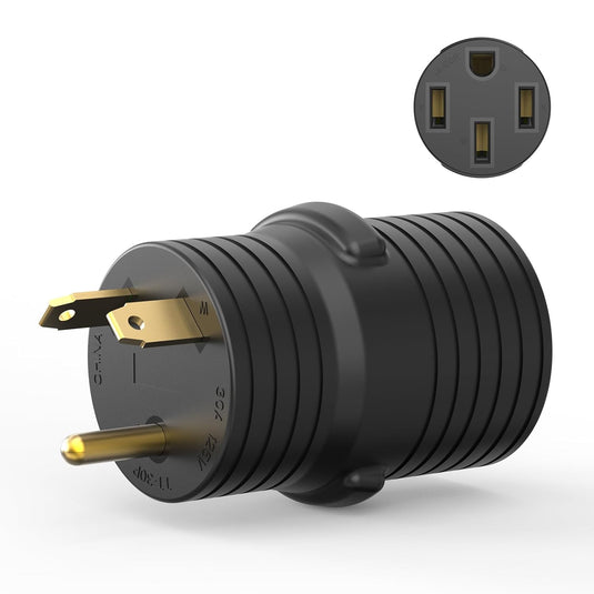 30 Amp to 50 Amp RV Plug Adapter - TT-30P to 14-50R