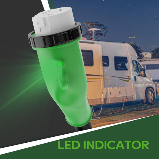 135° 30A to 50A RV Plug Adapter with Locking Connector