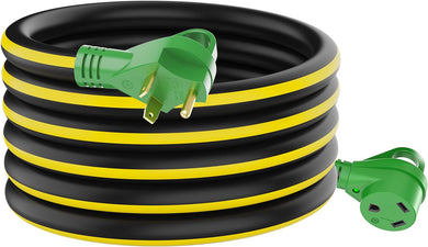RV Extension Cord 30A - Black&Yellow