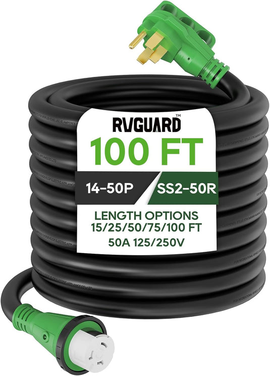 50 Amp RV Extension Cord with Locking Connector