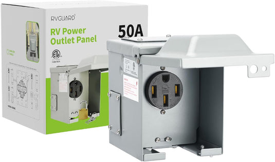 125/250 Volt 50 Amp RV/EV Outlet Box 14-50R