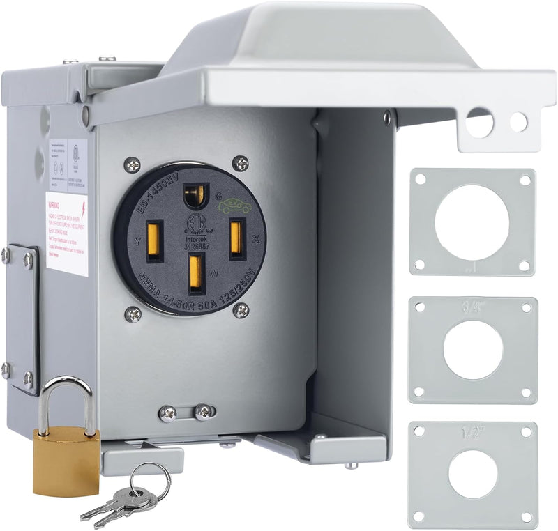 Load image into Gallery viewer, 50 Amp RV Outlet Box EV Charger

