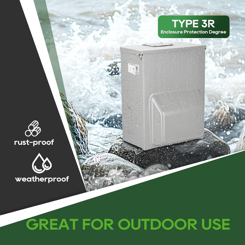 Load image into Gallery viewer, 2 Receptacles Power Outlet Panel with 20 Amp Adapter - 30A + 50A
