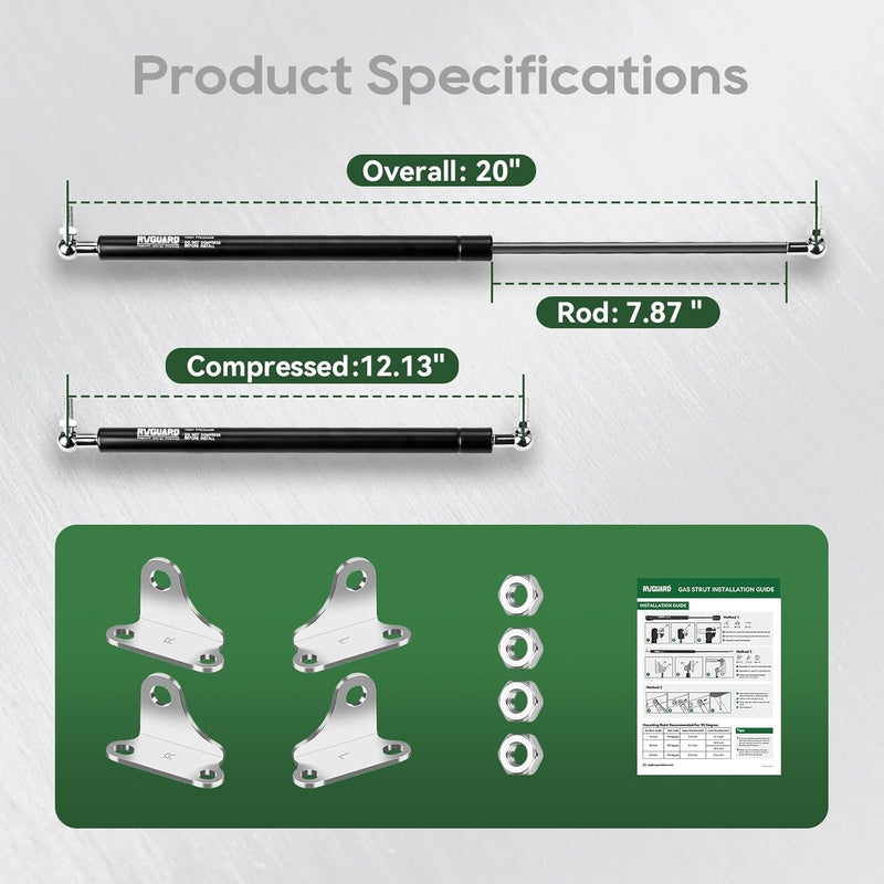 Load image into Gallery viewer, RV Gas Struts - Heavy Duty Lift Support 20inch 100lbs
