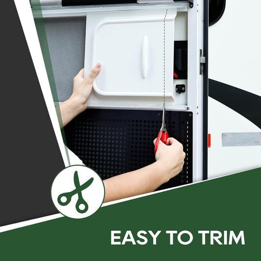 12" RV Screen Door Slide Latch & Adjustable Handle Kit