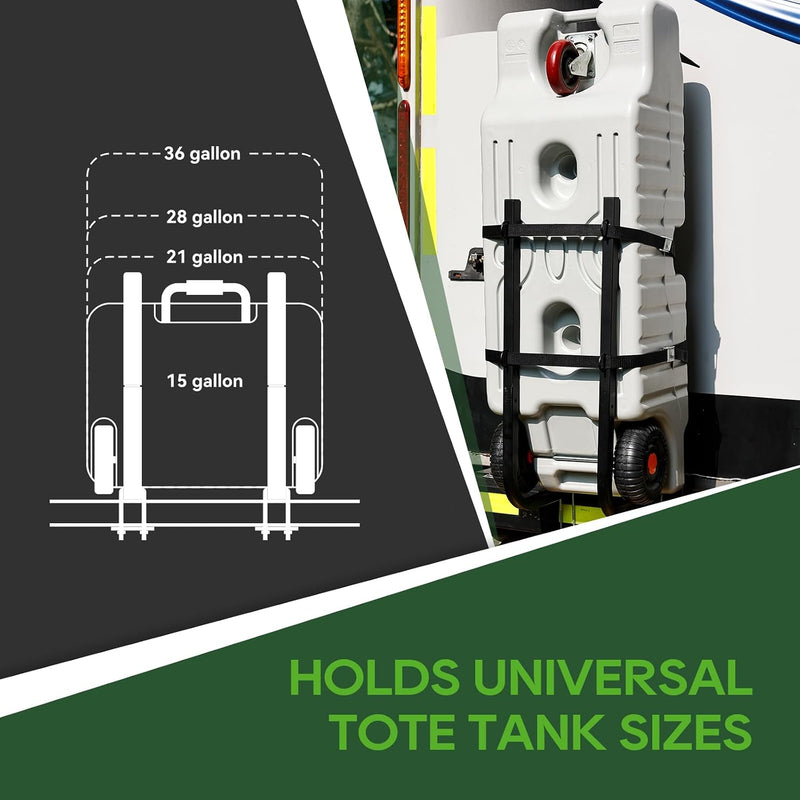 Load image into Gallery viewer, RV Tote Tank Carrier Bumper Mount Holder
