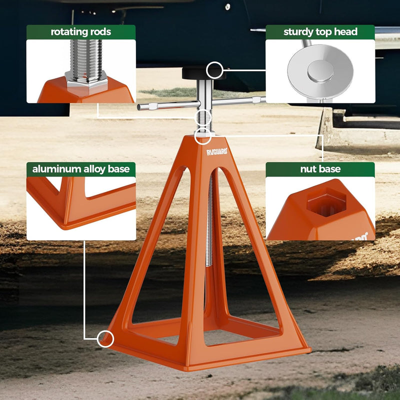 Load image into Gallery viewer, 7500 Lbs Aluminum RV Stabilizer Jacks - 4 Pack

