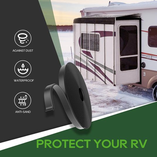 RVGUARD 30FT RV Slide Out Seal, Waterproof RV Seal Replacement for RVs, Travel Trailers and 5th Wheels, L-Shaped