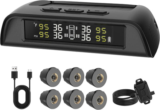 RV Tire Pressure Monitoring System with Solar Charge