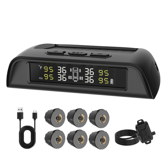RV Tire Pressure Monitoring System with Solar Charge