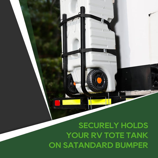 RV Tote Tank Carrier Bumper Mount Holder